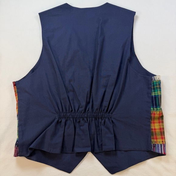 Vintage 90’s Casey & Max Patchwork Vest Large - Picture 6 of 7